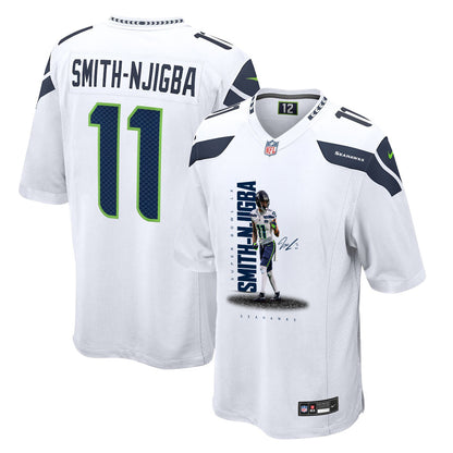 Jaxon Smith-Njigba 11 Seattle Seahawks Super Bowl LX Future Star Runner Jersey – White