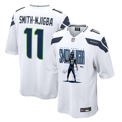 Jaxon Smith-Njigba 11 Seattle Seahawks Super Bowl LX Fan-Favorite Playmaker Jersey – White
