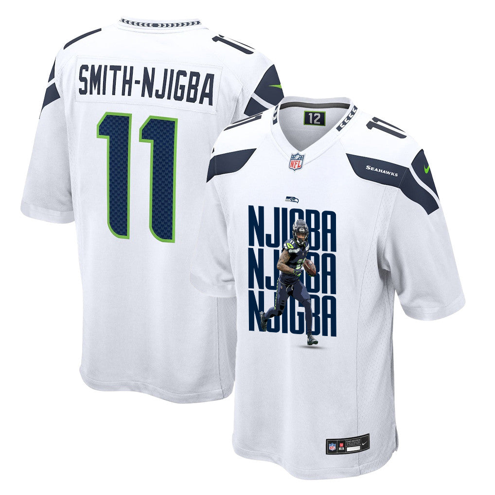 Jaxon Smith-Njigba 11 Seattle Seahawks Super Bowl LX Backfield Beast Jersey – White