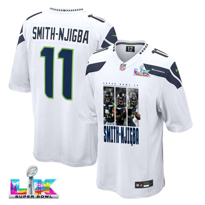 Jaxon Smith-Njigba 11 Seattle Seahawks Super Bowl LX Power & Precision Jersey – White