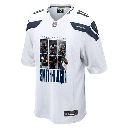 Jaxon Smith-Njigba 11 Seattle Seahawks Super Bowl LX Power & Precision Jersey – White