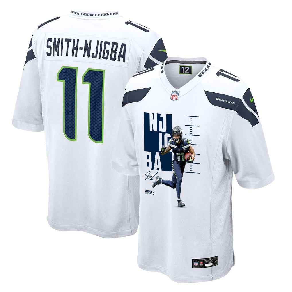 Jaxon Smith-Njigba 11 Seattle Seahawks Super Bowl LX Breakaway Speed Jersey – White