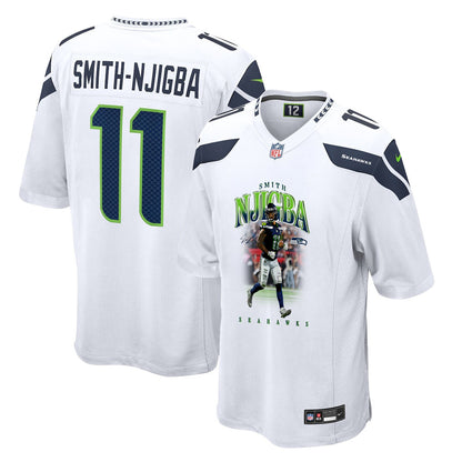 Jaxon Smith-Njigba 11 Seattle Seahawks Super Bowl LX Explosive Playmaker Jersey – White