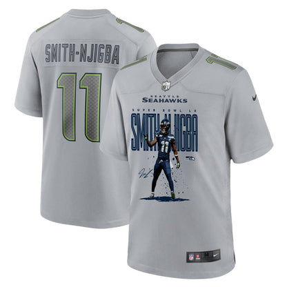 Jaxon Smith-Njigba 11 Seattle Seahawks Super Bowl LX Fan-Favorite Playmaker Jersey – Grey