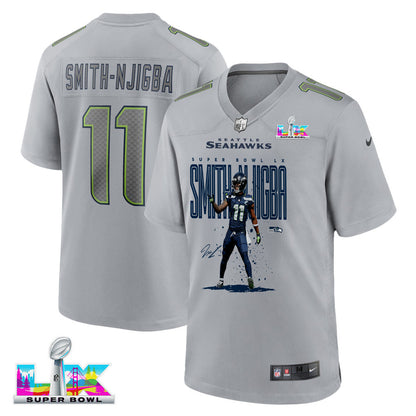 Jaxon Smith-Njigba 11 Seattle Seahawks Super Bowl LX Fan-Favorite Playmaker Jersey – Grey
