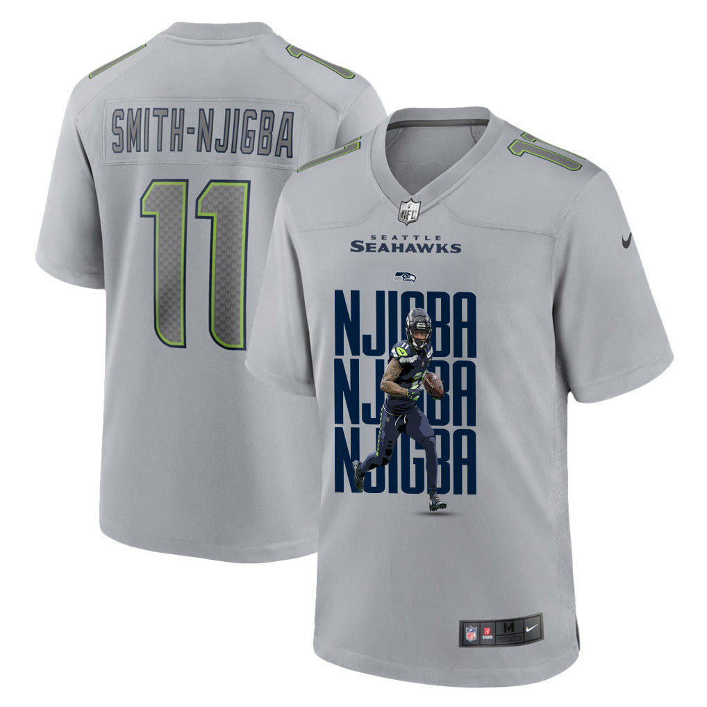 Jaxon Smith-Njigba 11 Seattle Seahawks Super Bowl LX Backfield Beast Jersey – Grey