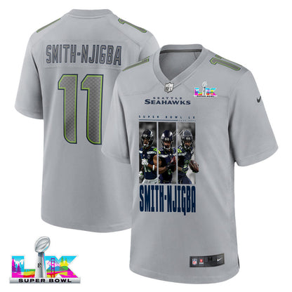 Jaxon Smith-Njigba 11 Seattle Seahawks Super Bowl LX Power & Precision Jersey – Grey