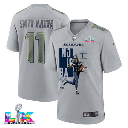 Jaxon Smith-Njigba 11 Seattle Seahawks Super Bowl LX Breakaway Speed Jersey – Grey