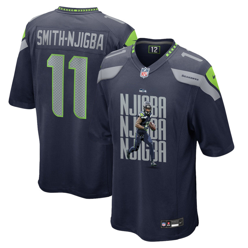 Jaxon Smith-Njigba 11 Seattle Seahawks Super Bowl LX Backfield Beast Jersey – Navy