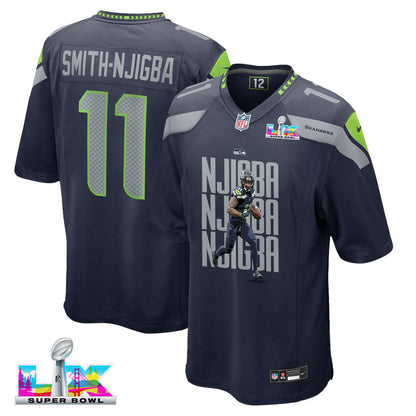 Jaxon Smith-Njigba 11 Seattle Seahawks Super Bowl LX Backfield Beast Jersey – Navy