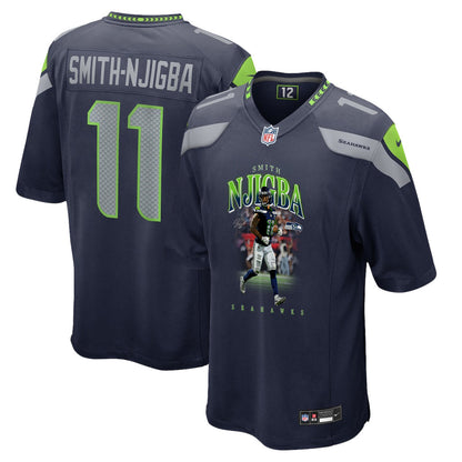 Jaxon Smith-Njigba 11 Seattle Seahawks Super Bowl LX Explosive Playmaker Jersey – Navy