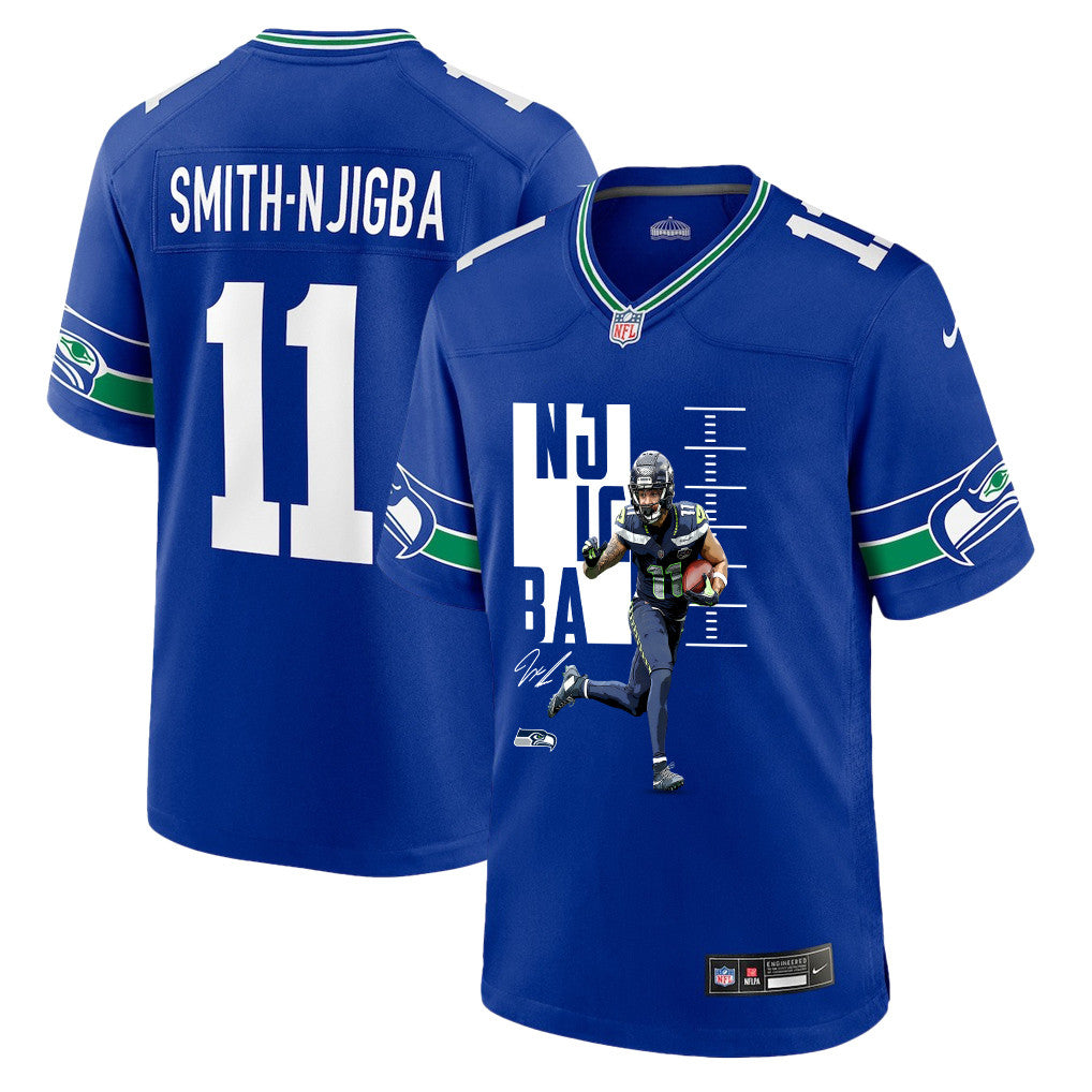 Jaxon Smith-Njigba 11 Seattle Seahawks Super Bowl LX Breakaway Speed Jersey – Royal Blue