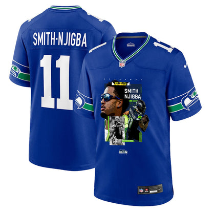 Jaxon Smith-Njigba 11 Seattle Seahawks Super Bowl LX Electric Run Threat Jersey – Royal Blue