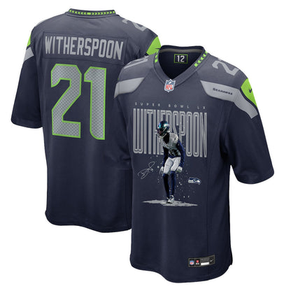 Devon Witherspoon 21 Seattle Seahawks Super Bowl LX Rising Star Jersey – Navy