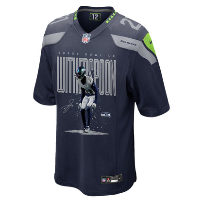 Devon Witherspoon 21 Seattle Seahawks Super Bowl LX Rising Star Jersey – Navy
