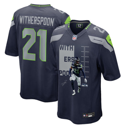 Devon Witherspoon 21 Seattle Seahawks Super Bowl LX Power & Precision Jersey – Navy