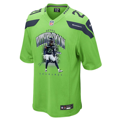 Devon Witherspoon 21 Seattle Seahawks Super Bowl LX Dynamic Ground Game Jersey – Green