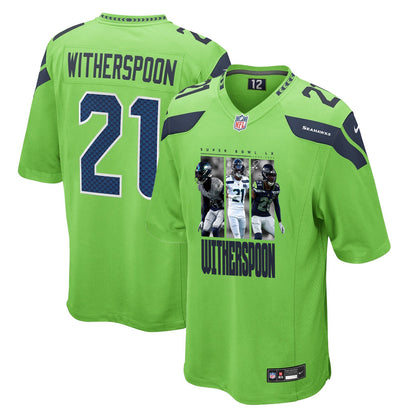Devon Witherspoon 21 Seattle Seahawks Super Bowl LX Breakaway Speed Jersey – Green