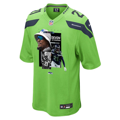 Devon Witherspoon 21 Seattle Seahawks Super Bowl LX Backfield Beast Jersey – Green