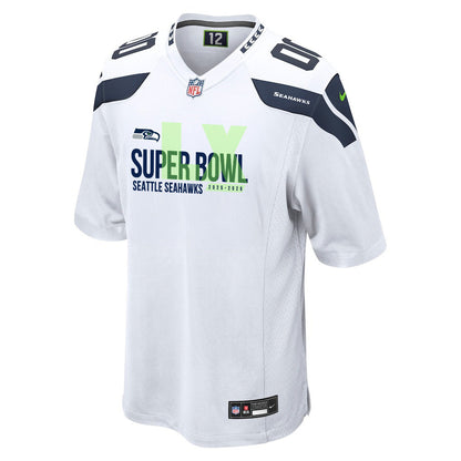 Seattle Seahawks 25-26 Champions Super Bowl LX Custom Game Jersey - White