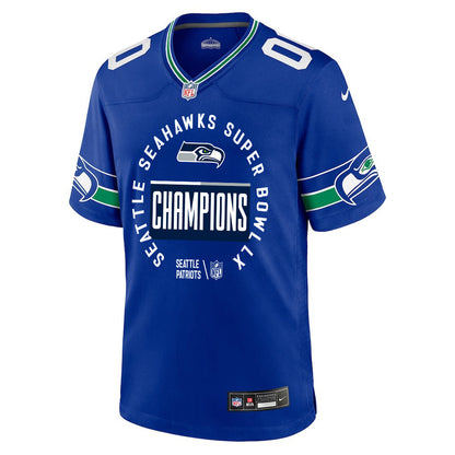 Seattle Seahawks Super Bowl LX Champions Personalized Alternate Game Jersey - Royal