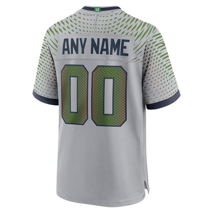 Seattle Seahawks Super Bowl LX Champions For Fan Edition Custom Rivalries Collection Game Jersey - Gray