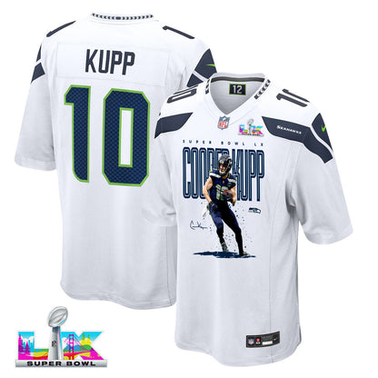 Cooper Kupp 10 Seattle Seahawks Super Bowl LX Rising Star Jersey – White