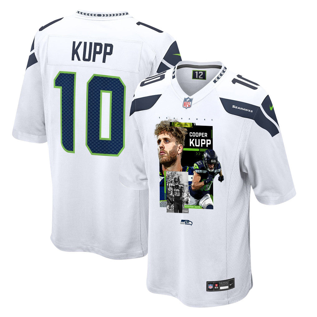 Cooper Kupp 10 Seattle Seahawks Super Bowl LX Power & Precision Jersey – White
