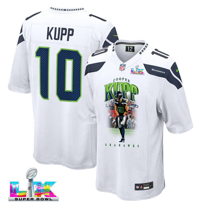 Cooper Kupp 10 Seattle Seahawks Super Bowl LX Backfield Beast Jersey – White