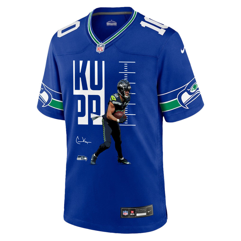 Cooper Kupp 10 Seattle Seahawks Super Bowl LX Breakaway Speed Jersey – Royal Blue