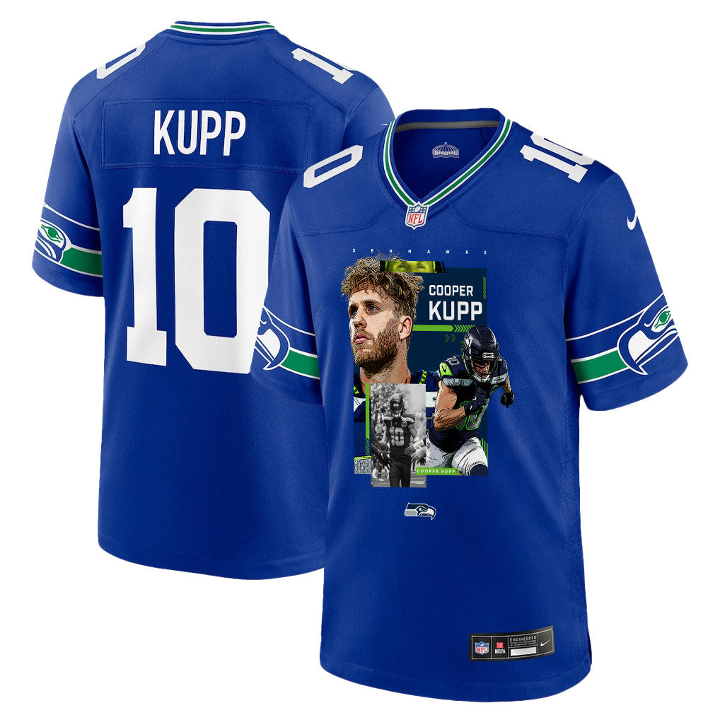 Cooper Kupp 10 Seattle Seahawks Super Bowl LX Power & Precision Jersey – Royal Blue
