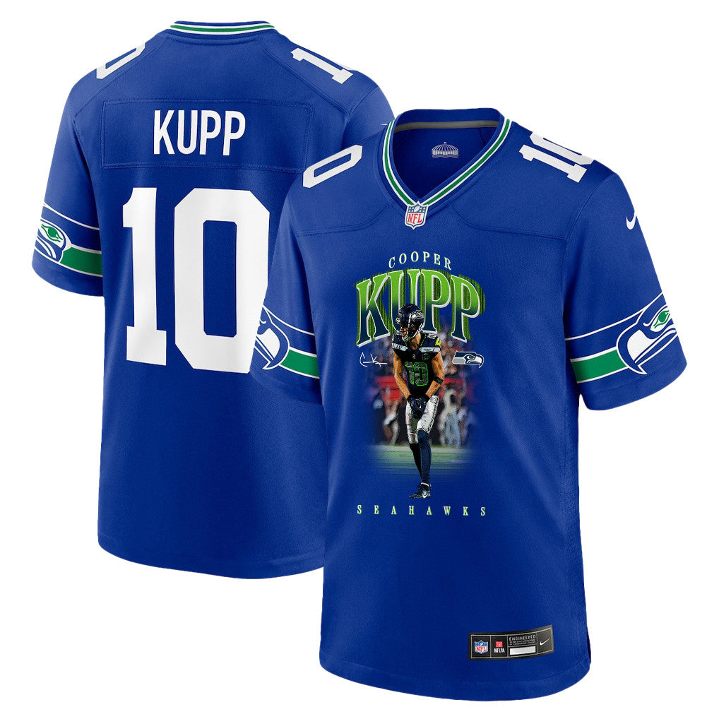 Cooper Kupp 10 Seattle Seahawks Super Bowl LX Backfield Beast Jersey – Royal Blue