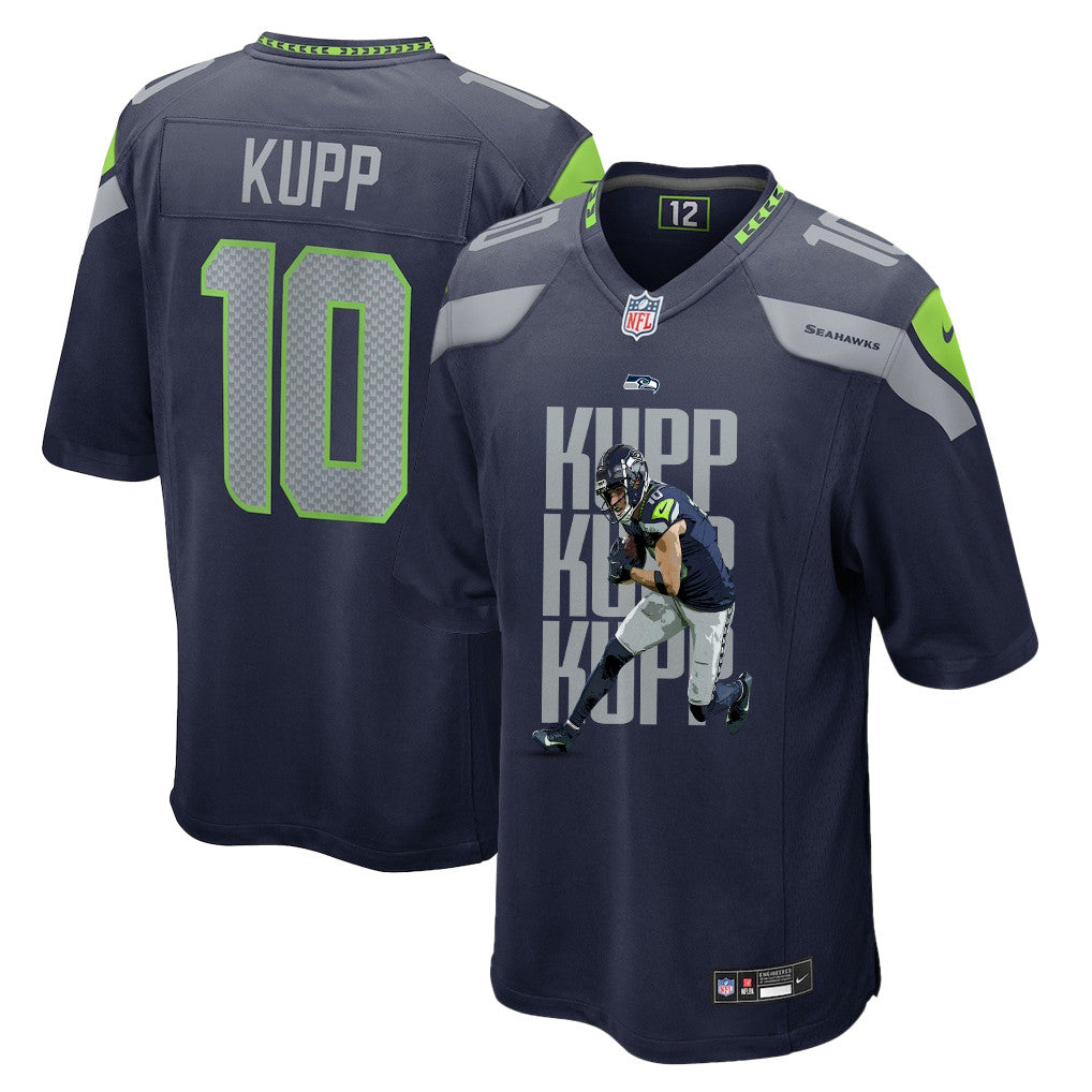 Cooper Kupp 10 Seattle Seahawks Super Bowl LX Dynamic Ground Game Jersey – Navy