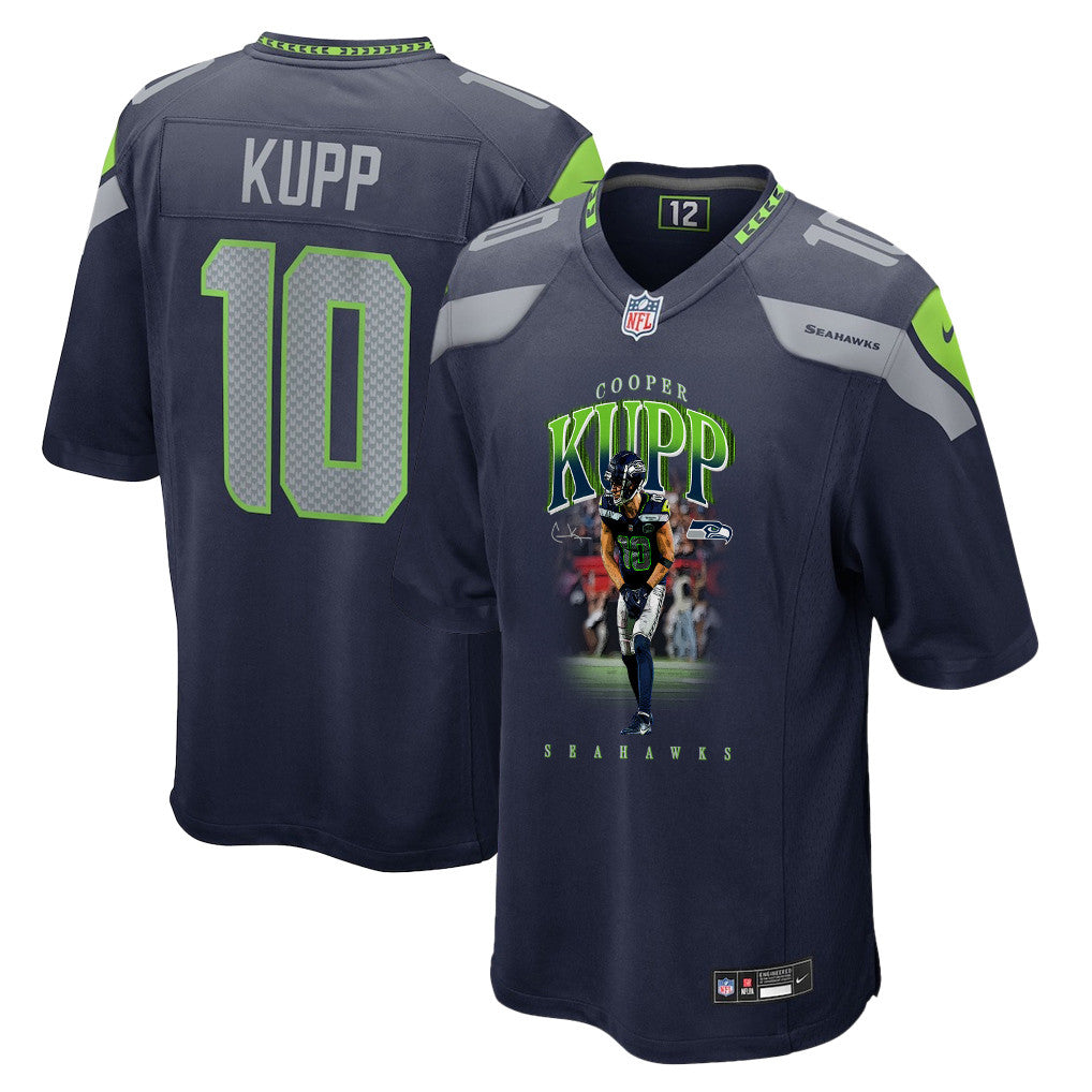 Cooper Kupp 10 Seattle Seahawks Super Bowl LX Backfield Beast Jersey – Navy