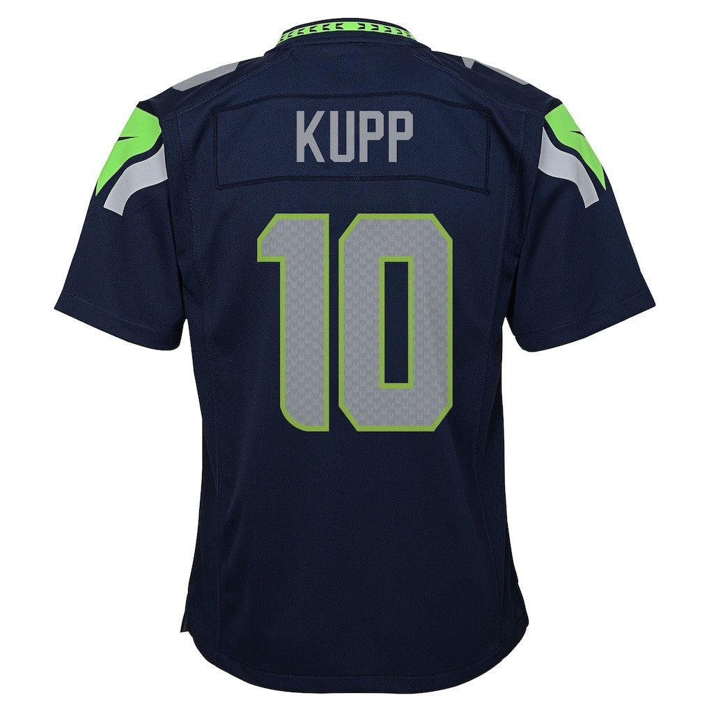 Cooper Kupp 10 Seattle Seahawks Super Bowl LX High-Impact Performer YOUTH Game Jersey– Navy