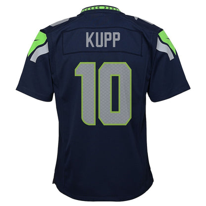 Cooper Kupp 10 Seattle Seahawks Super Bowl LX High-Impact Performer YOUTH Game Jersey– Navy