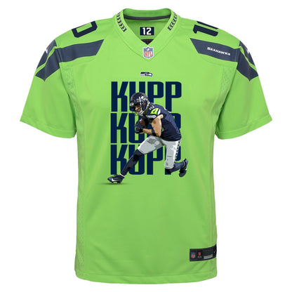 Cooper Kupp 10 Seattle Seahawks Super Bowl LX Offensive Powerhouse YOUTH Game Jersey– Green