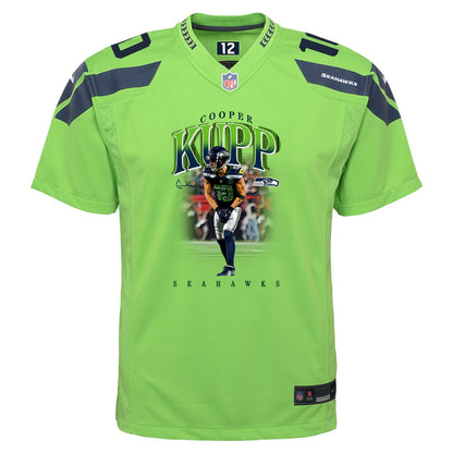 Cooper Kupp 10 Seattle Seahawks Super Bowl LX High-Impact Performer YOUTH Jersey – Green