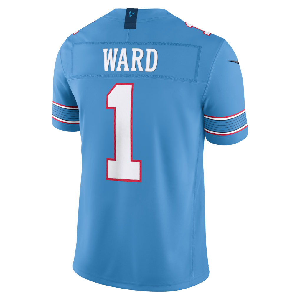 Cameron Ward 1 Tennessee Titans Vapor F.U.S.E. Jersey - Light Blue