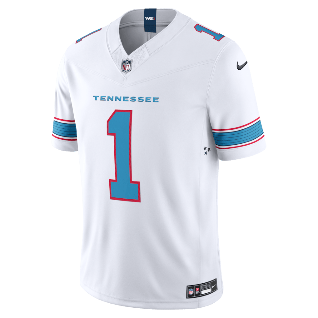 Cameron Ward 1 Tennessee Titans Vapor F.U.S.E. Jersey - White