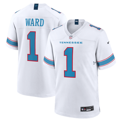 Cameron Ward 1 Tennessee Titans Game Jersey - White