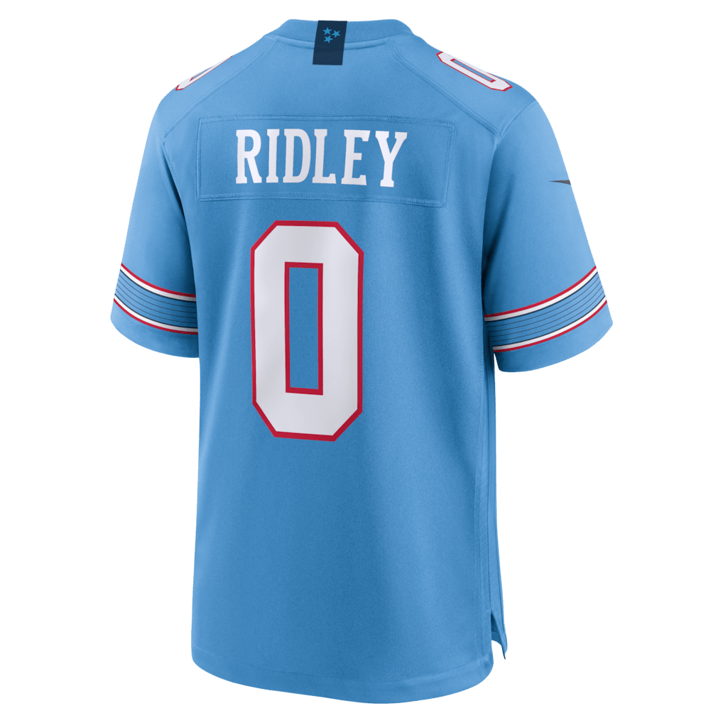 Calvin Ridley 0 Tennessee Titans Game Jersey - Light Blue