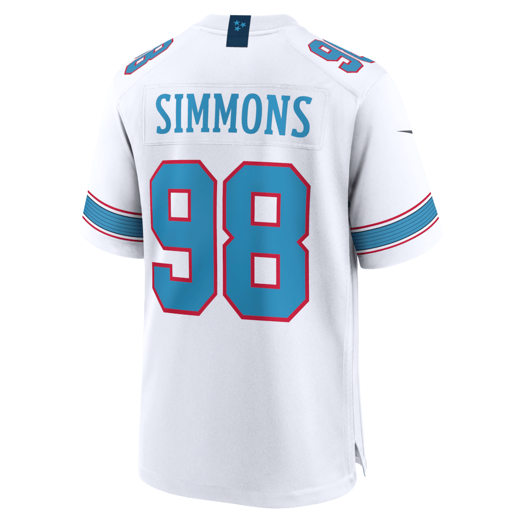 Jeffery Simmons 98 Tennessee Titans Game Jersey - White