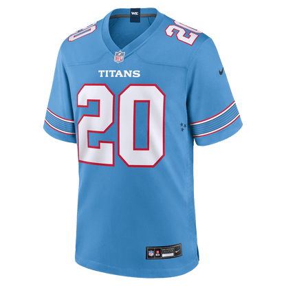 Tony Pollard 20 Tennessee Titans Game Jersey - - Light Blue