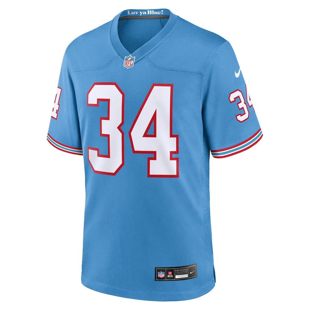 Earl Campbell 34 Tennessee Titans Retired Alternate Game Jersey - Light Blue