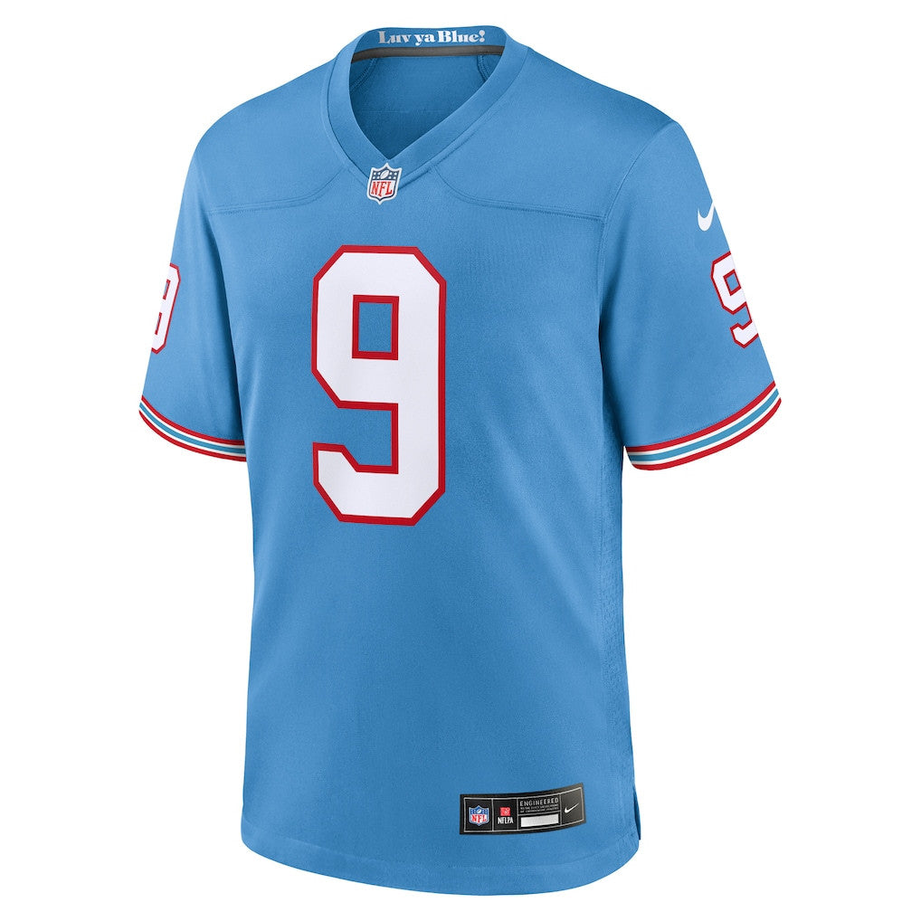 Steve McNair 9 Tennessee Titans Retired Alternate Game Jersey - Light Blue