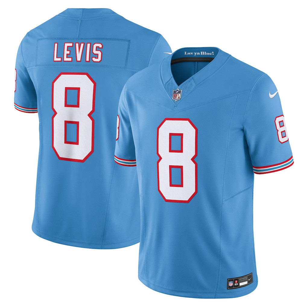 Will Levis 8 Tennessee Titans Retired Alternate Game Jersey - Light Blue