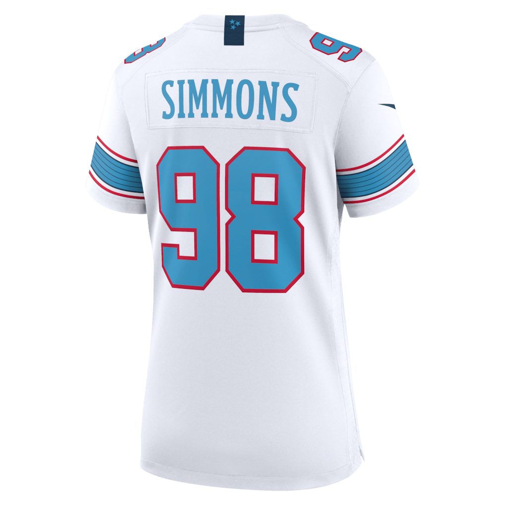 Jeffery Simmons 98 Tennessee Titans Women's Game Jersey - White
