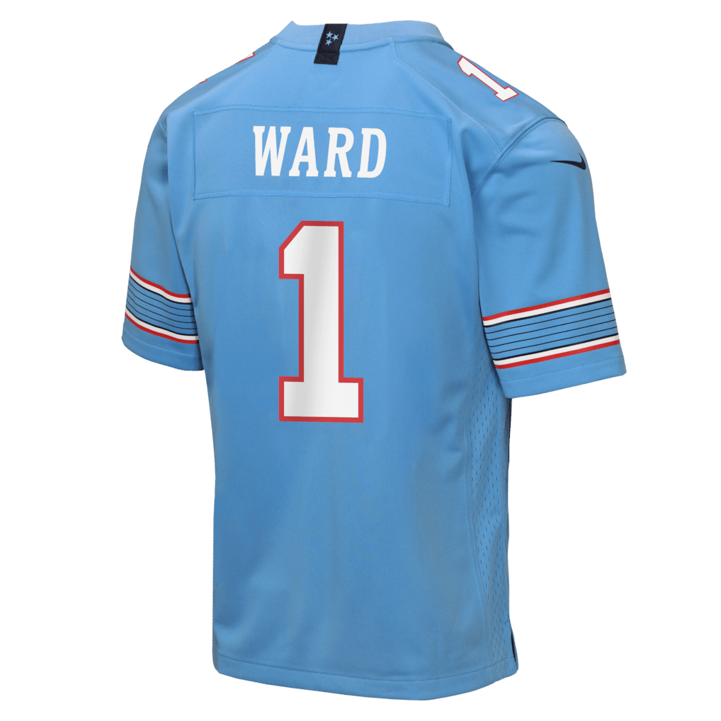 Cameron Ward 1 Tennessee Titans Youth Game Jersey - Light Blue