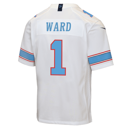 Cameron Ward 1 Tennessee Titans Youth Game Jersey - White
